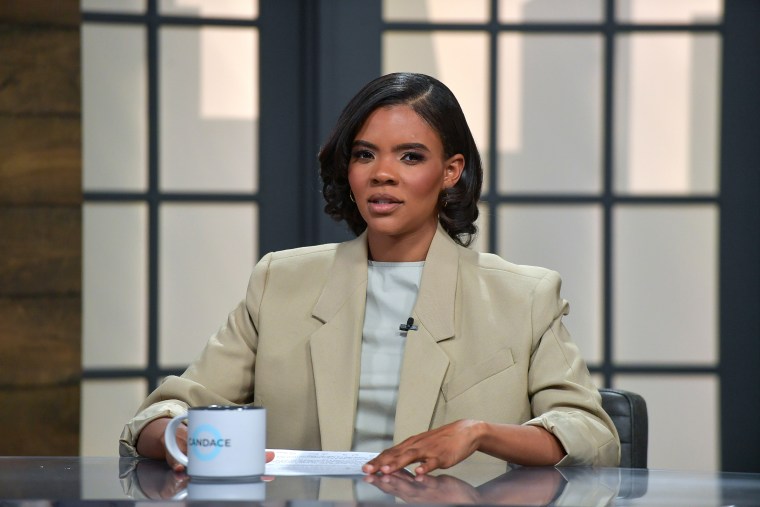 Candace Owens on the set of Candace in 2022.