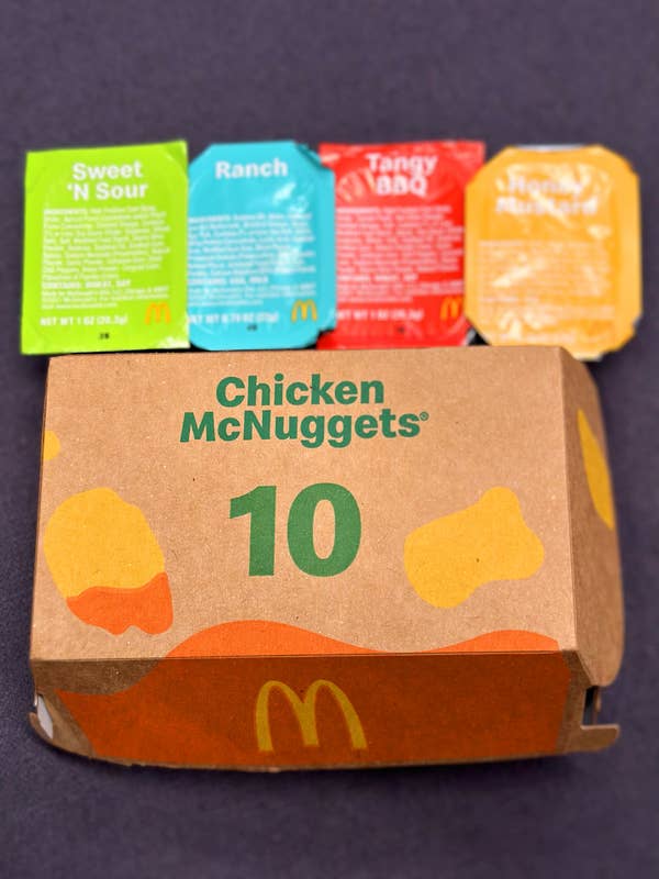 McDonald's 10-piece nuggets with sauces
