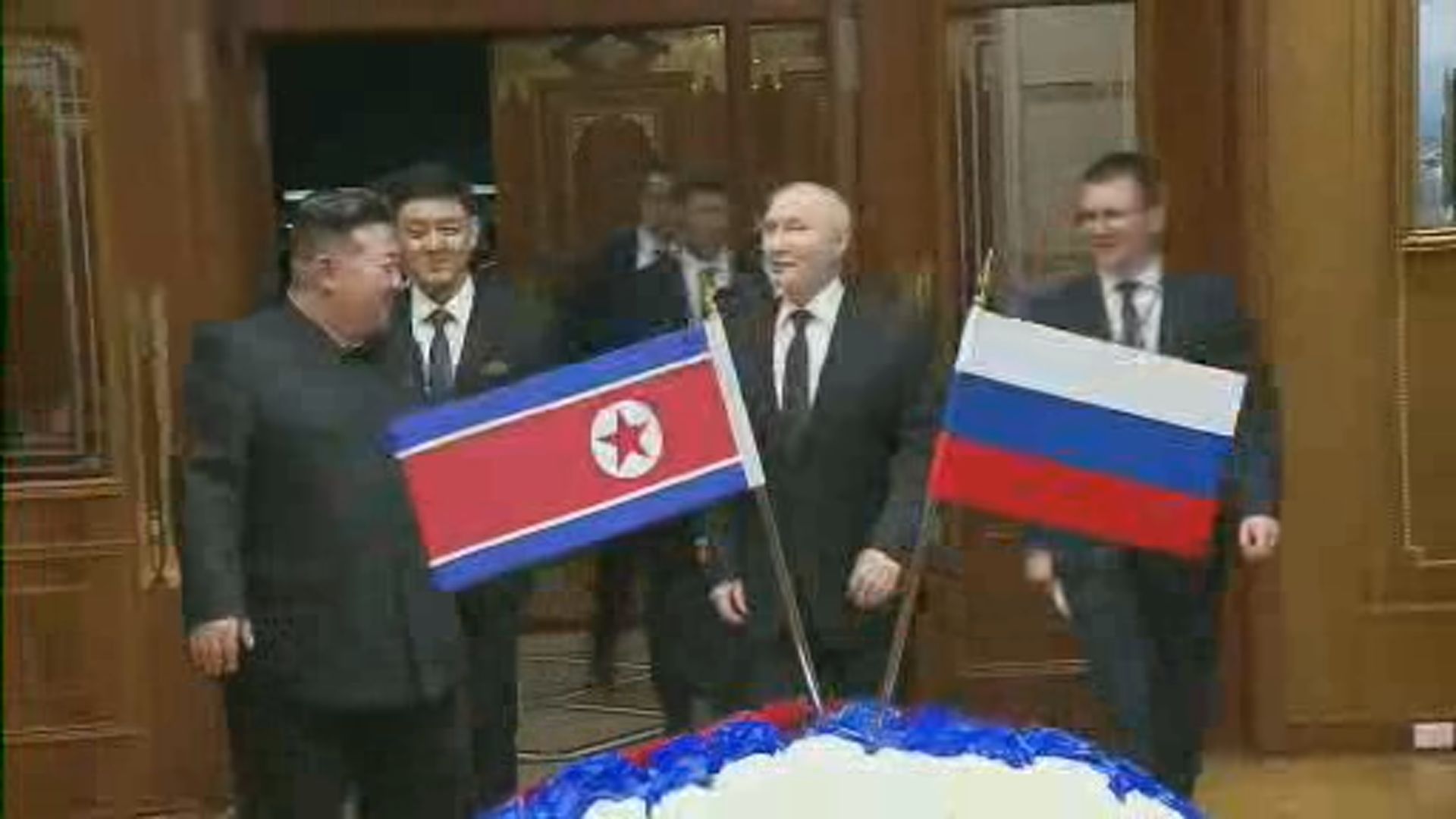 Russia's Vladimir Putin meets with Kim Jong Un in North Korea