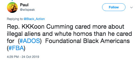 ADOS attacks Elijah Cummings ADOS attacks Elijah Cummings