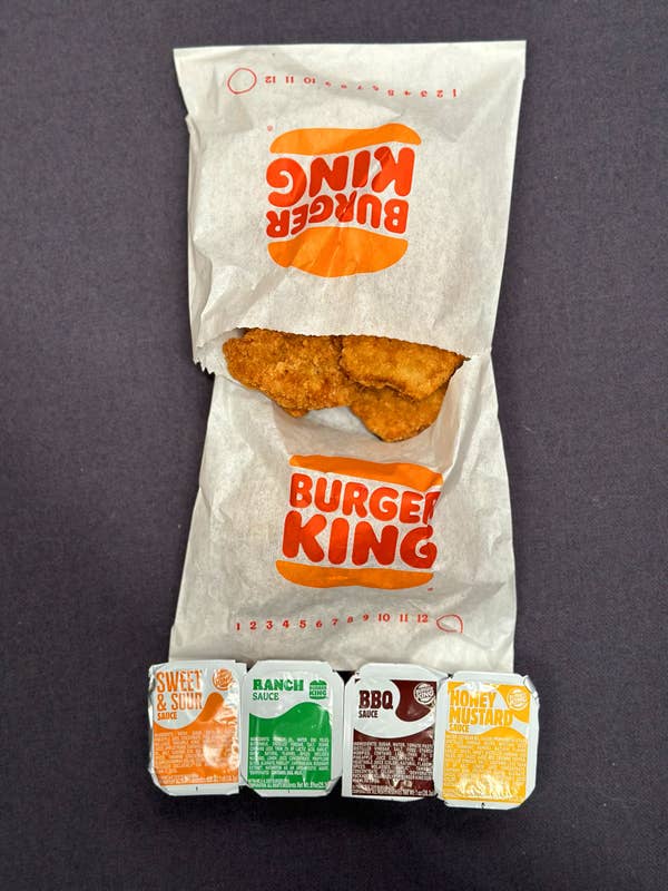 Burger King's nuggets with sauces
