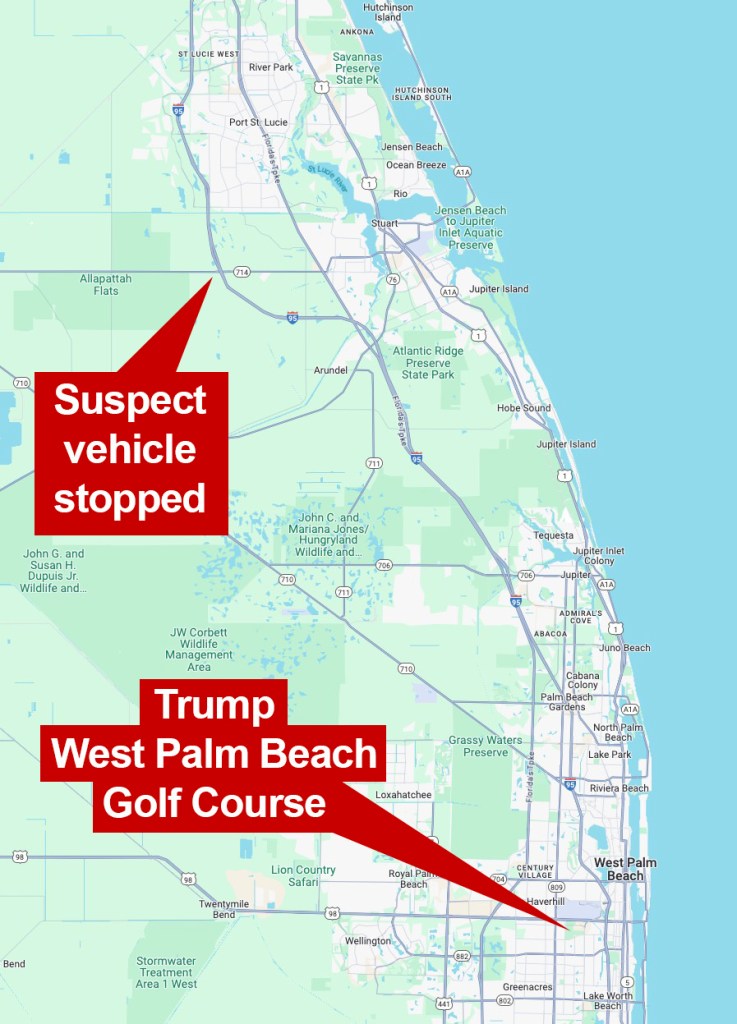 Trump West Palm Beach golf course assault rifle