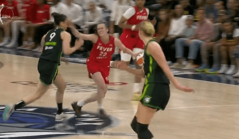 Caitlin Clark received a technical foul for striking the Lynx Cecilia Zandalasini in the face after she was fouled.