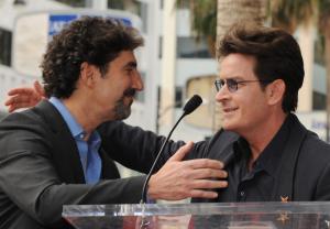 Chuck Lorre and Charlie Sheen