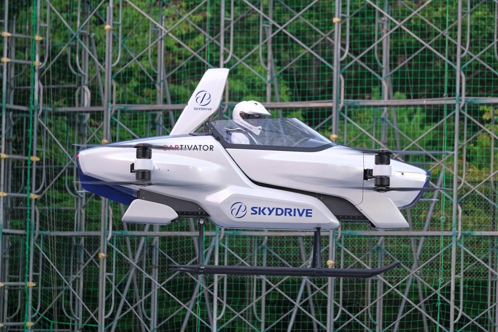 A prototype of flying car that a Japanese firm tested in September 2020.