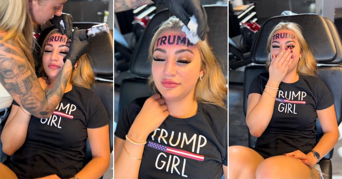 A U.K. Woman Reportedly Got a Trump Tattoo on Her Forehead