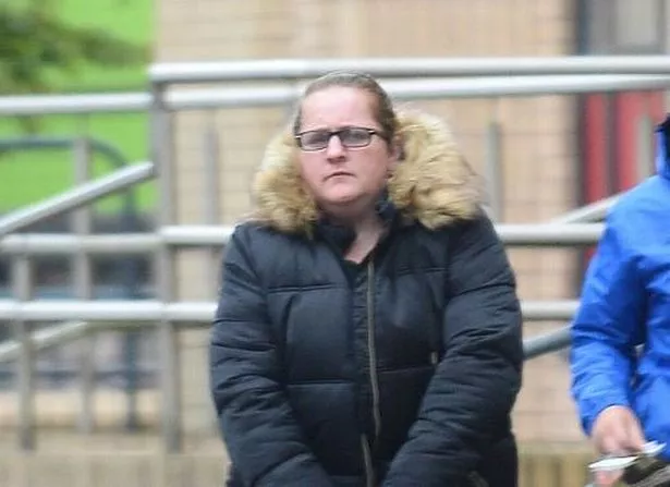 Leanne Perrett pictured outside court