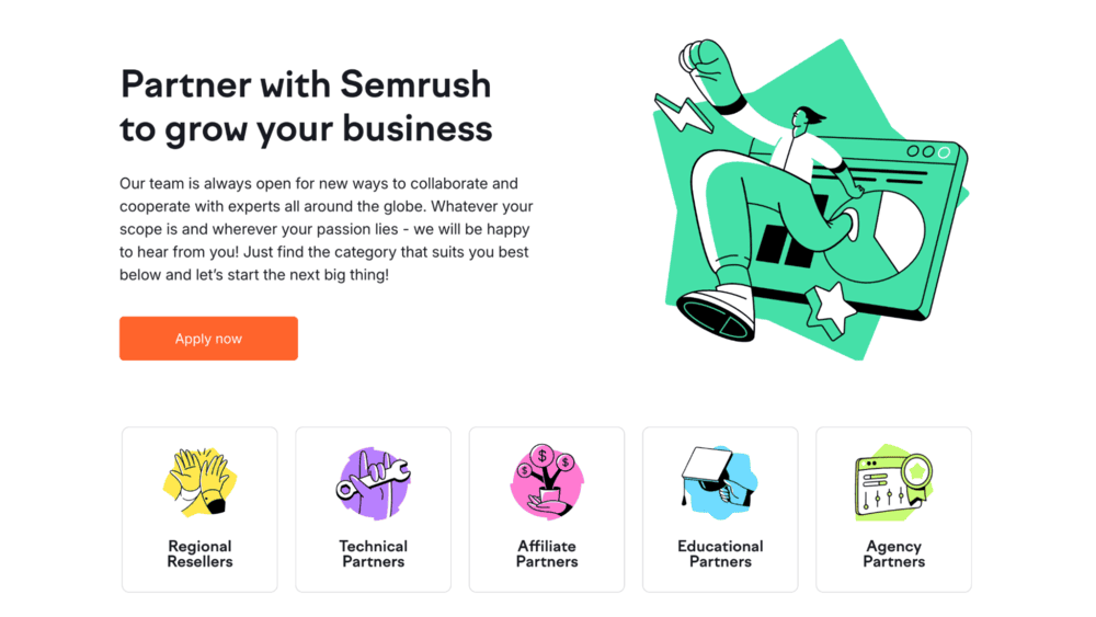 semrush one of the saas reseller programs