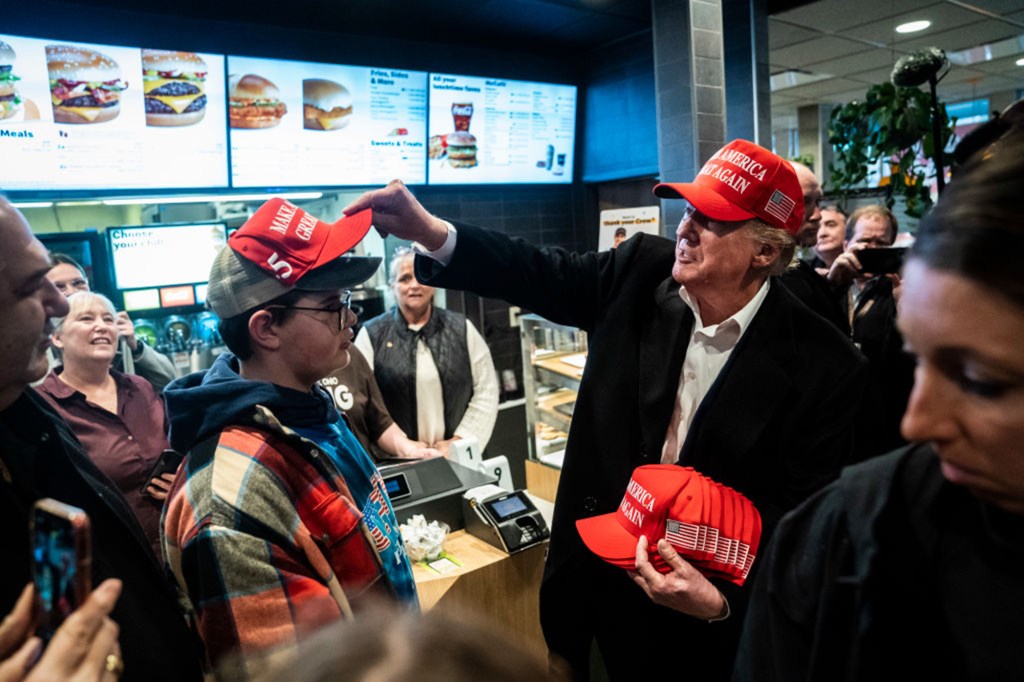 Donald Trump at McDonald's