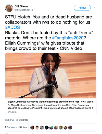 ADOS attacks Elijah Cummings ADOS attacks Elijah Cummings