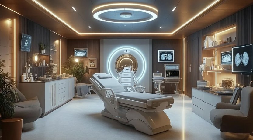 The illness centers, known as MediShield, provide full intensive care, offering life-saving techniques to the elite thanks to its state-of-the-art AI technology, which sees robots doubling as doctors.