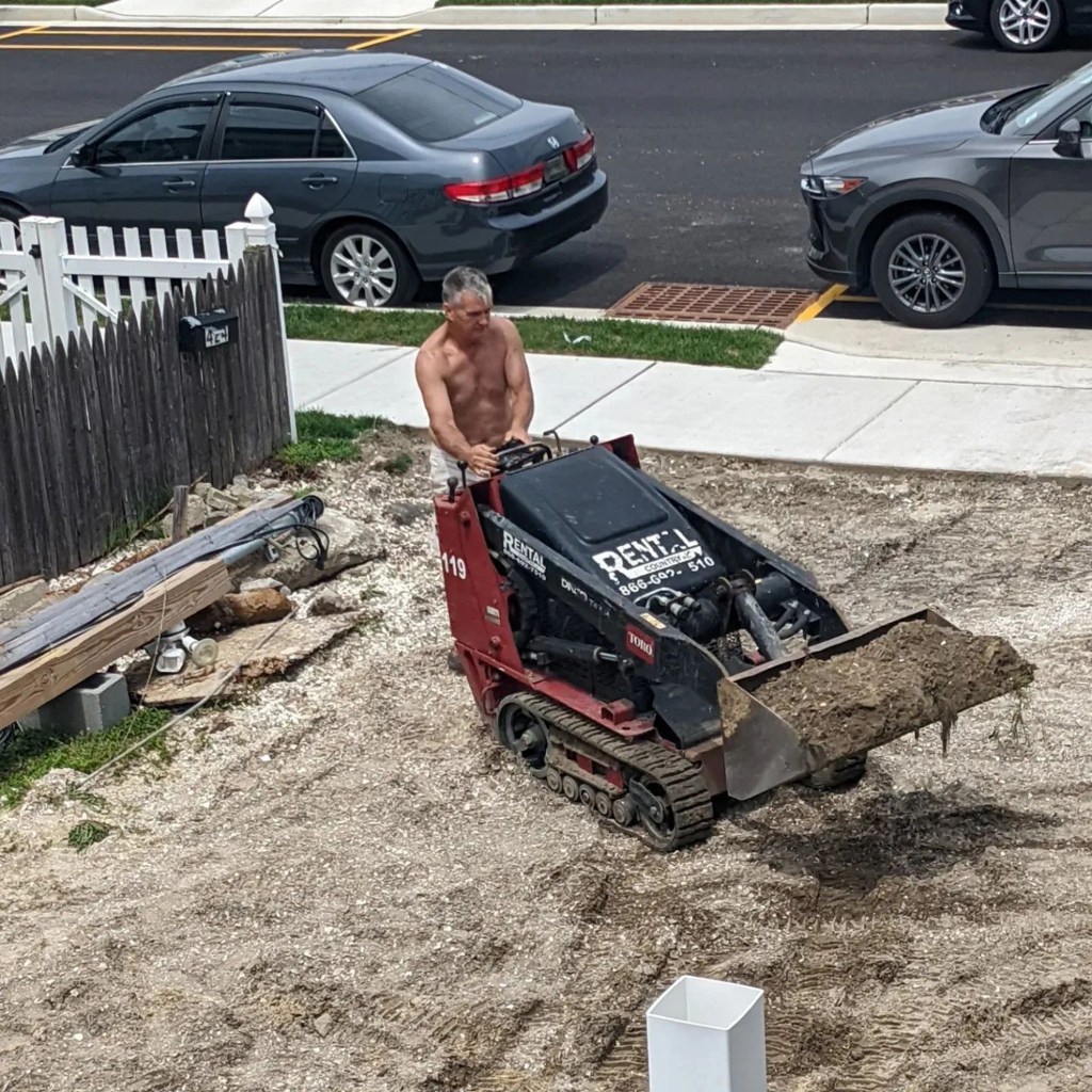 Richard Gilson was excavating his backyard when he made the discovery.