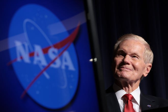 NASA Administrator Bill Nelson spoke at a press conference in September 2023 where NASA unveiled a report outlining ways in which the agency can partner with the U.S. government and private commercial organizations to better study and understand unidentified flying objects.