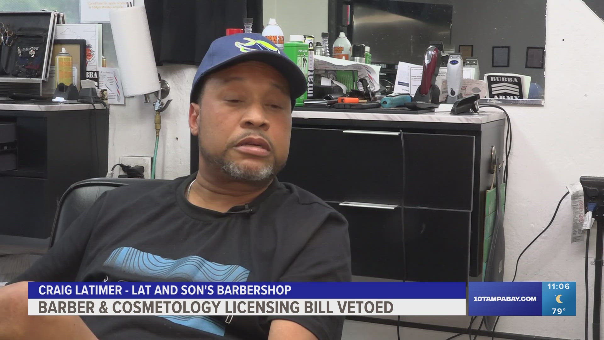 Local barber speaks out after DeSantis vetoes licensing bill