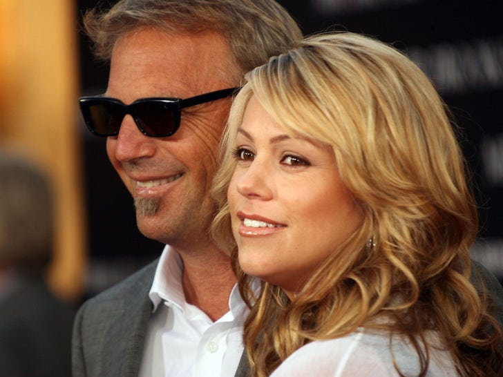 Kevin Costner and Christine Baumgartner -- Happier Times