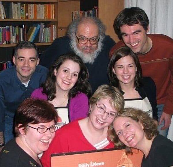 Mr. Saunders in 2008 with colleagues from the staff of The Daily News of Halifax, Nova Scotia, shortly after it shut down. He had been a copy editor and writer there since 1989.