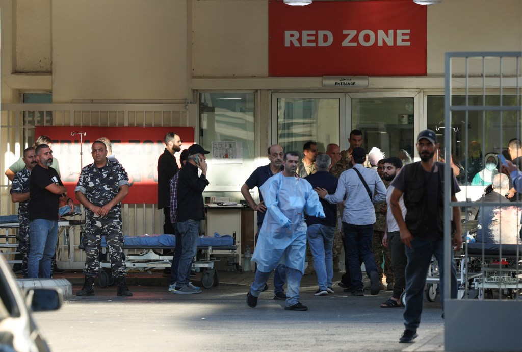 Lebanon’s Health Ministry called on health workers treating the wounded to remove their wireless devices. 