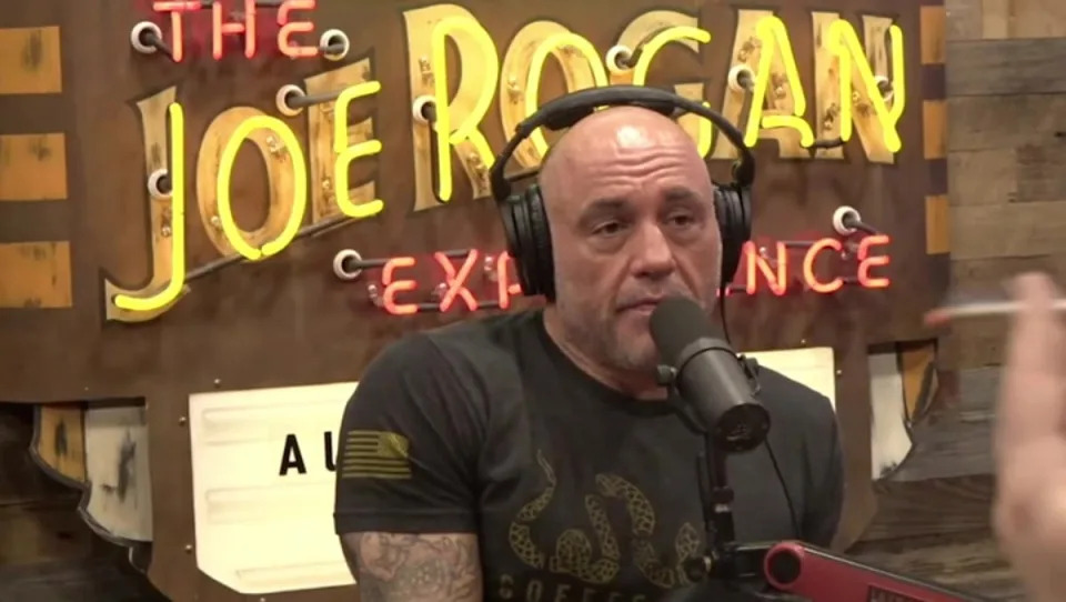 Joe Rogan speaks on the Joe Rogan Experience. Terrance Howard, a recent guest went on the program to tout his conspiracy theories (The Joe Rogan Experience)