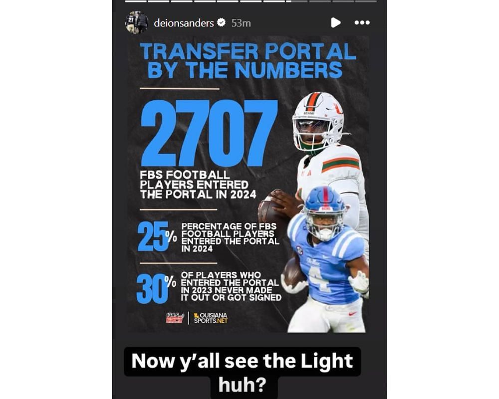 Screenshot via IG/@deionsanders