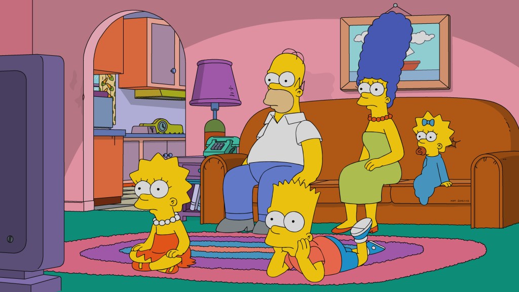 The Simpsons Lisa Simpson, Homer Simpson, Bart Simpson, Marge Simpson, Maggie Simpson: Frink Gets Testy. Season 29, ep. 2911, aired Jan. 14, 2018.