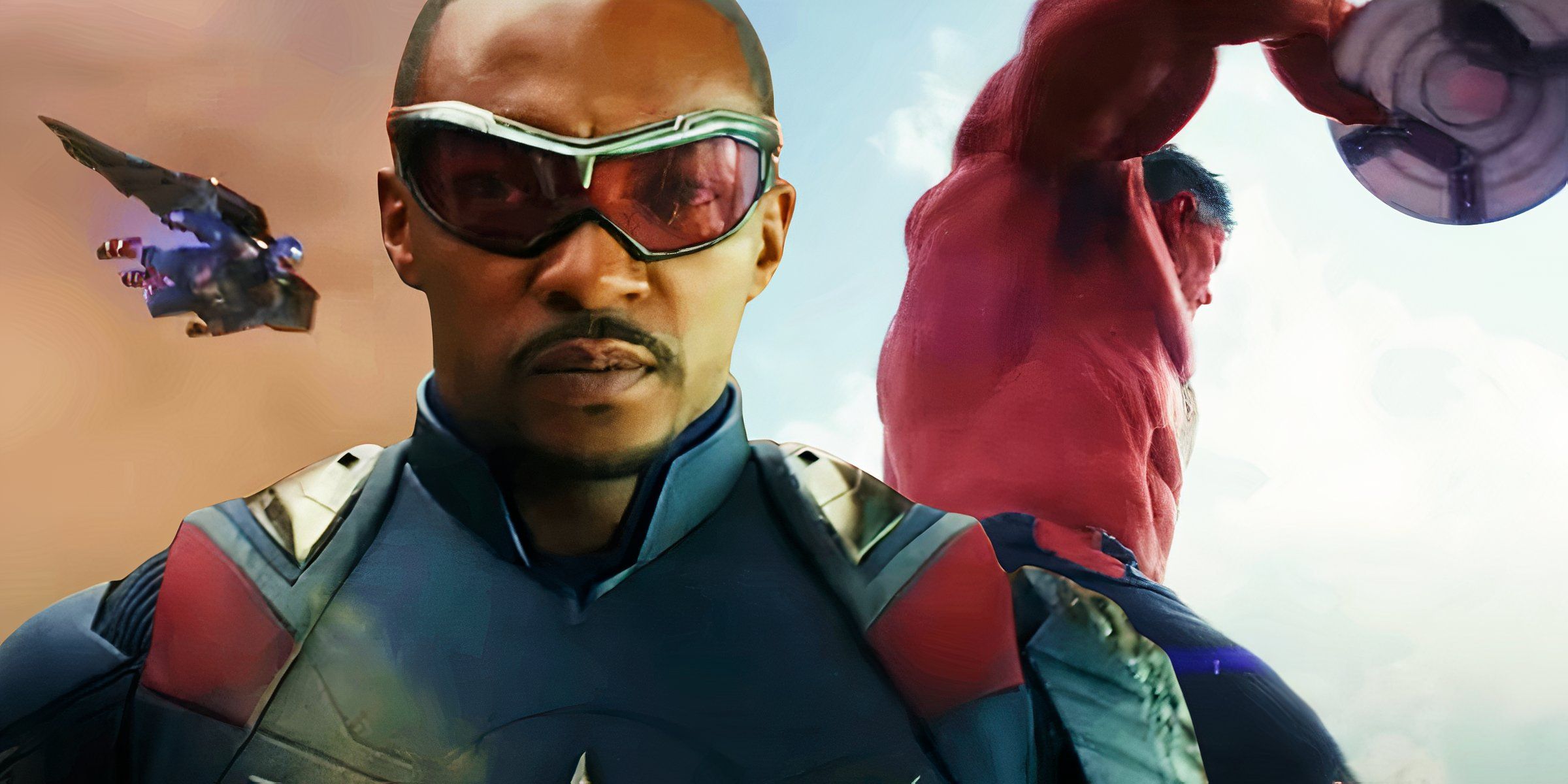 Sam Wilson's Captain America in the Brave New World Trailer with Red Hulk
