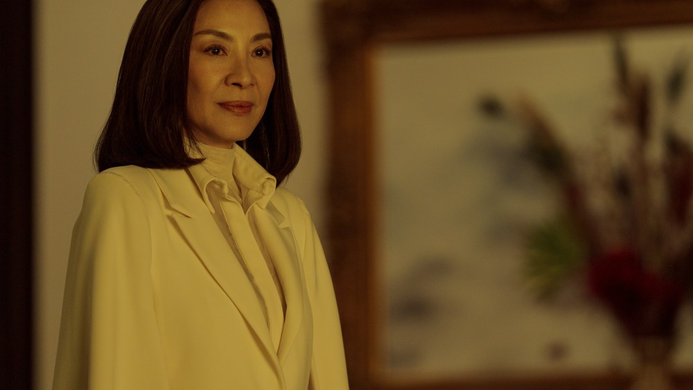 The Brothers Sun. Michelle Yeoh as Mama Sun in episode 107 of The Brothers Sun. Cr. James Clark/Netflix © 2023