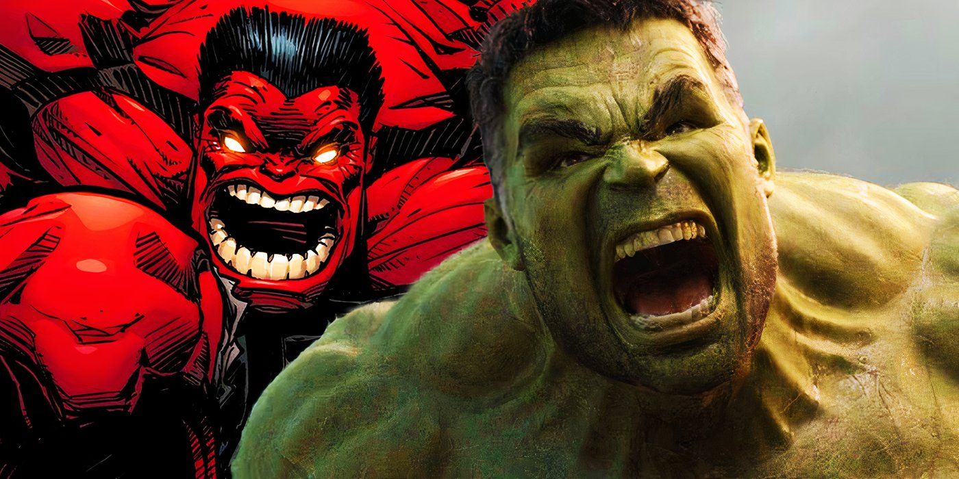 Bruce Banner's Hulk in Thor Ragnarok and Red Hulk in Marvel Comics