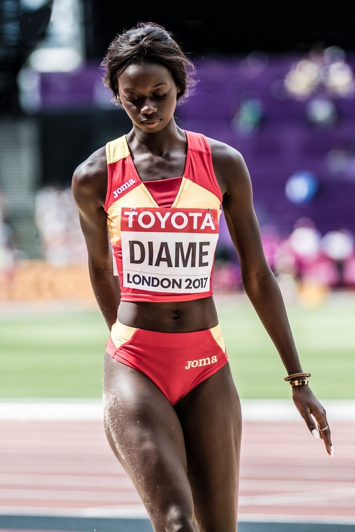 FATIMA DIAME...SLIM-THICK Track and Field Long Jumper..2 words CHOCOLATE  and BOOTY | BGOL Community