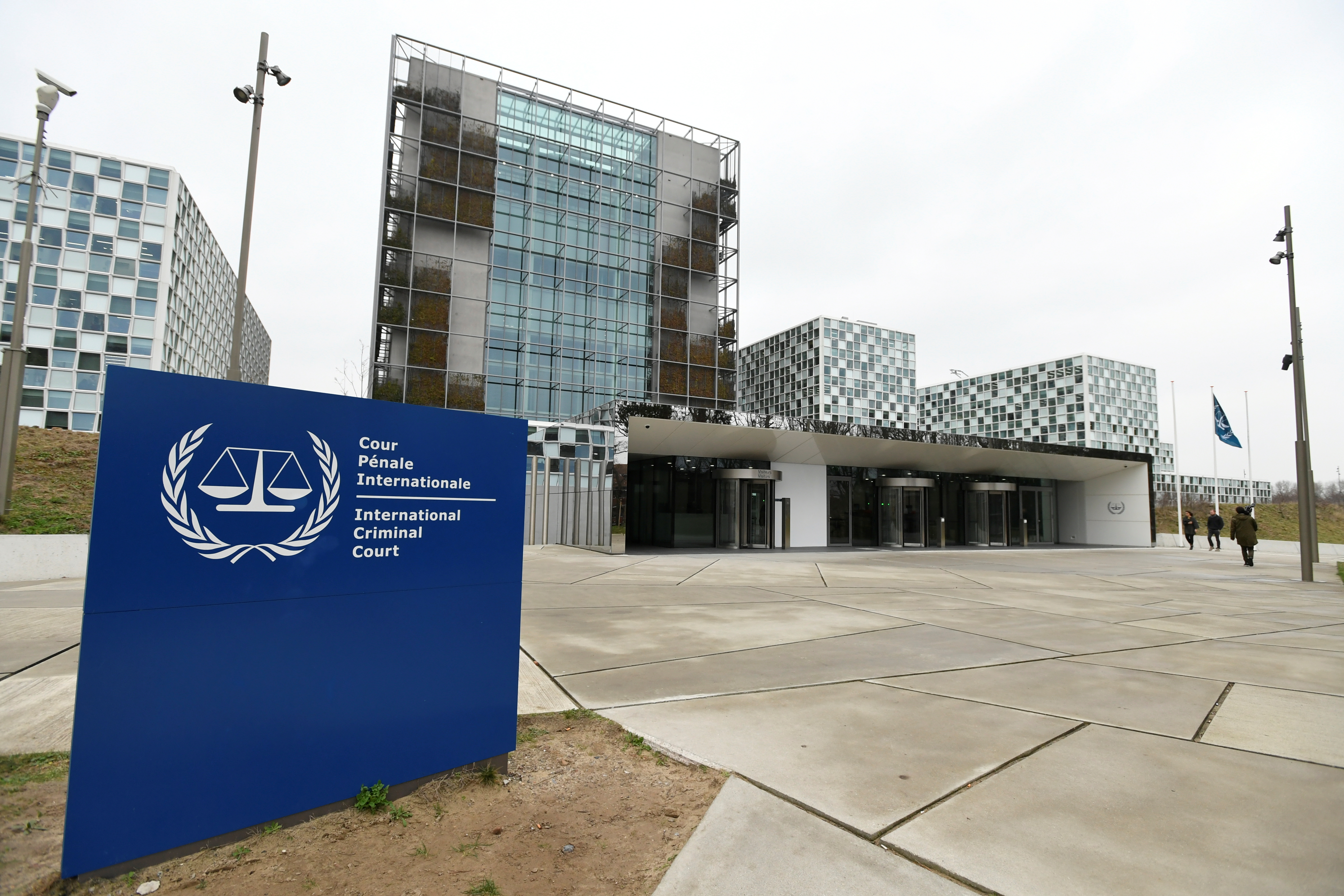 The International Criminal Court building is seen in The Hague