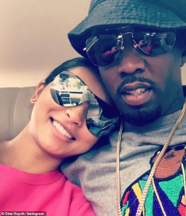 On and off: Diddy and Gina (pictured) dated for five years until 2019. They were reportedly together when he and Cassie, who is suing him for rape and abuse, were on and off