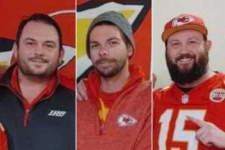 David Harrington, Clayton McGeeney and Ricky Johnson were found dead Jan. 9 outside a friend's house after watching the Kansas City Chief's game that Saturday. Their families have questions about the investigation. Courtesy of Families