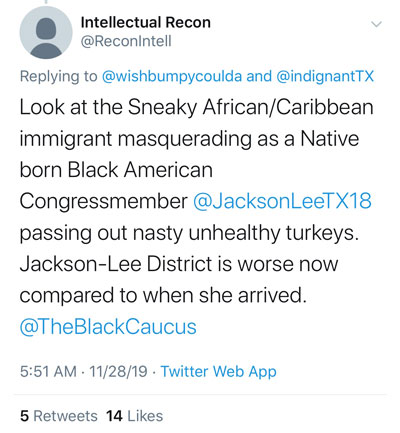 ADOS Attacking Sheila Jackson Lee ADOS Attacking Sheila Jackson Lee